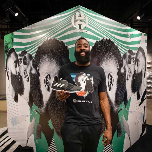 James Harden taking advantage of brand activation