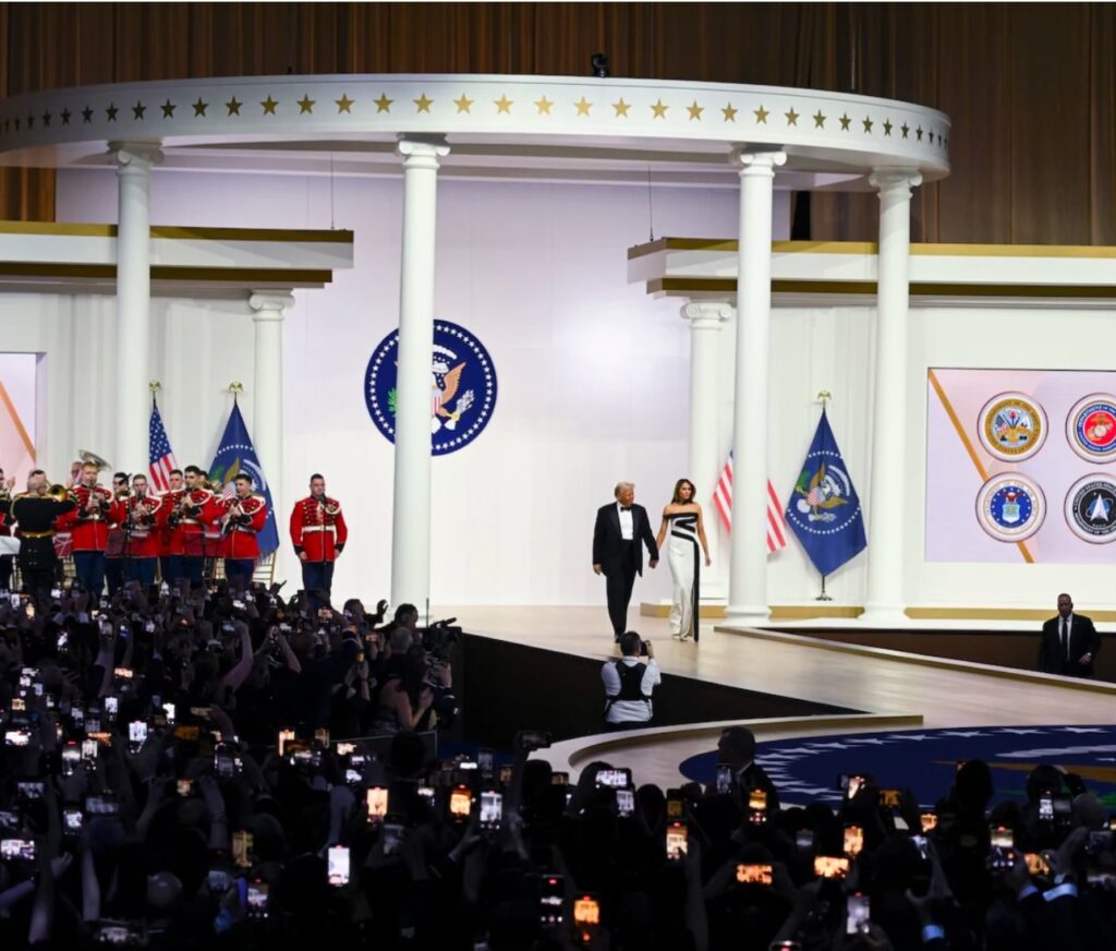 commander-in-chief inaugural ball stage set
