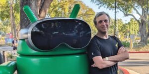 Google Android XR glasses brand activation foam sculpture for experiential marketing