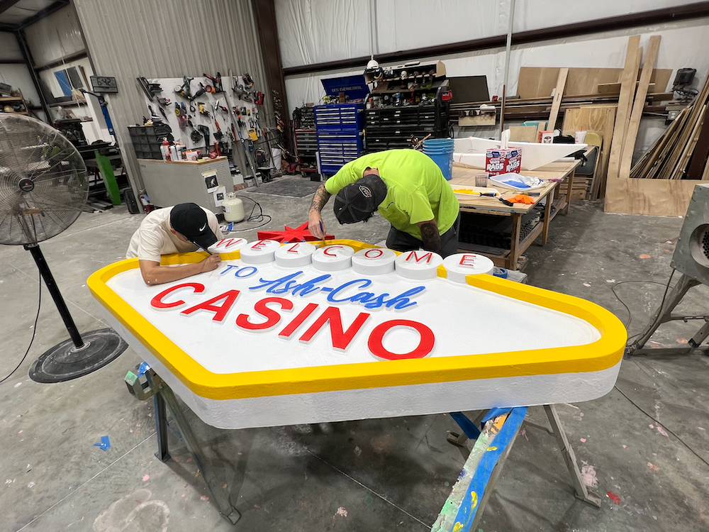 Las Vegas sign large foam sculpture by Smash Design