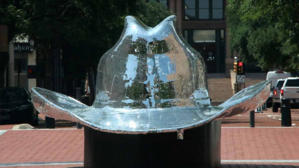 Fort Worth's Disco Cowboy Hat sculpted by Smash Design
