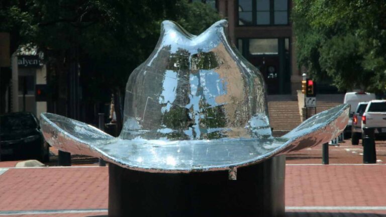 Fort Worth's Disco Cowboy Hat sculpted by Smash Design